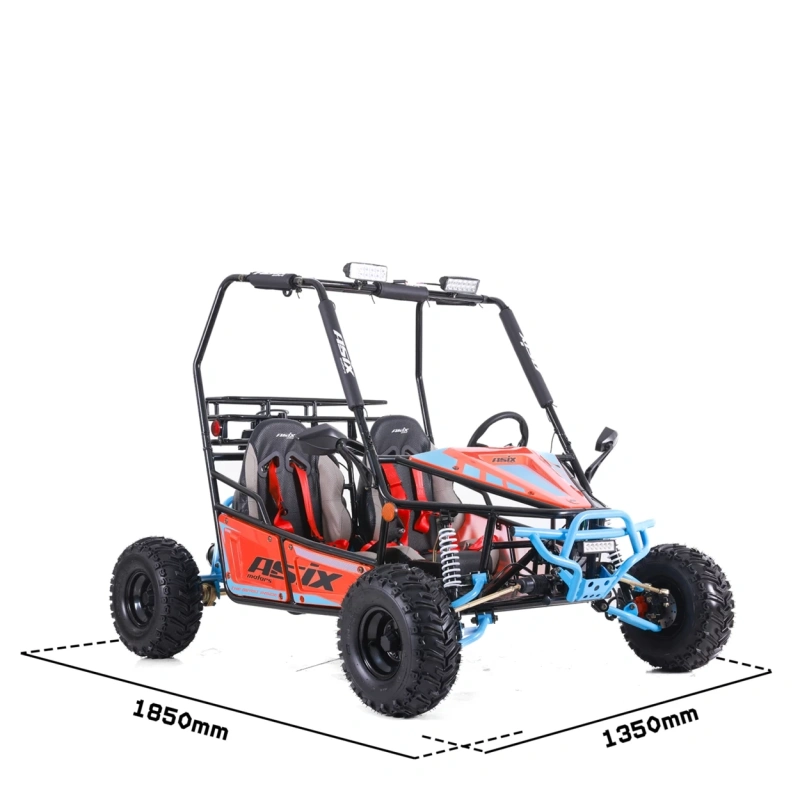 Dwuosobowe buggy spalinowe ASIX 125cc - pomarańczowy