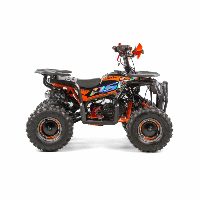 Mini quad spalinowy ASIX M10 - e-start - 49cc - pomarańczowy