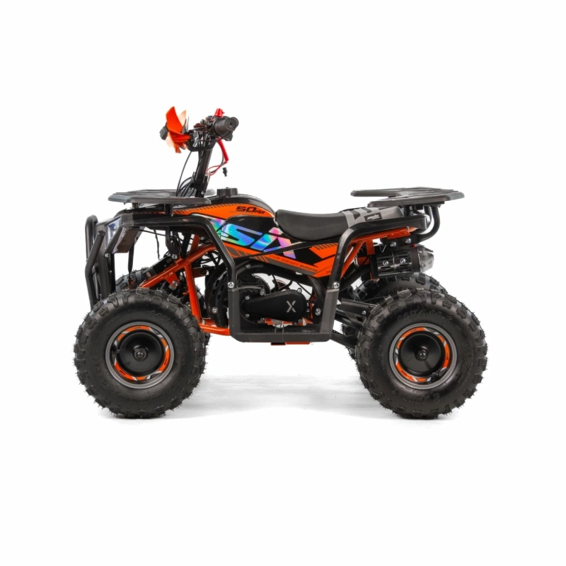 Mini quad spalinowy ASIX M10 - e-start - 49cc - pomarańczowy