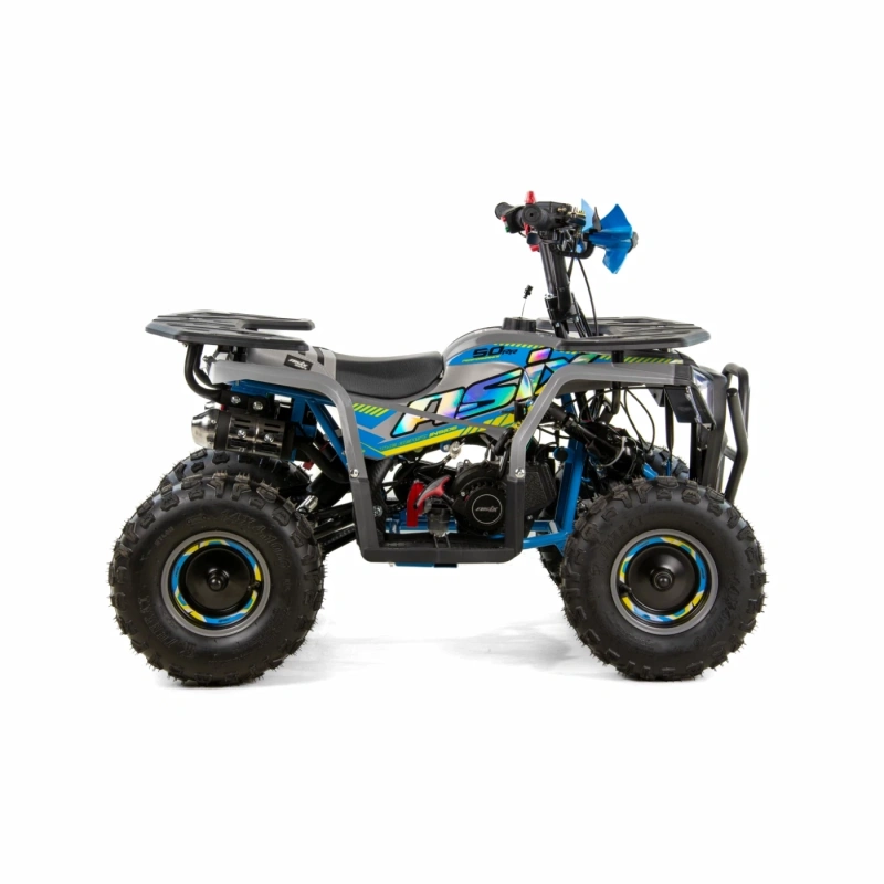 Mini quad spalinowy ASIX M10 - e-start - 49cc - niebieski